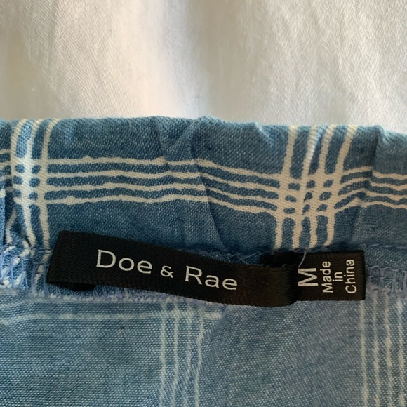 Blue and white off shoulder top - Picture 3 of 5